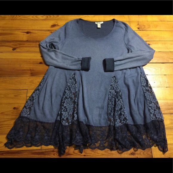 Indigo Co. Tops - Indigo Thread Co., Tunic (Indigo Blue) NWOT